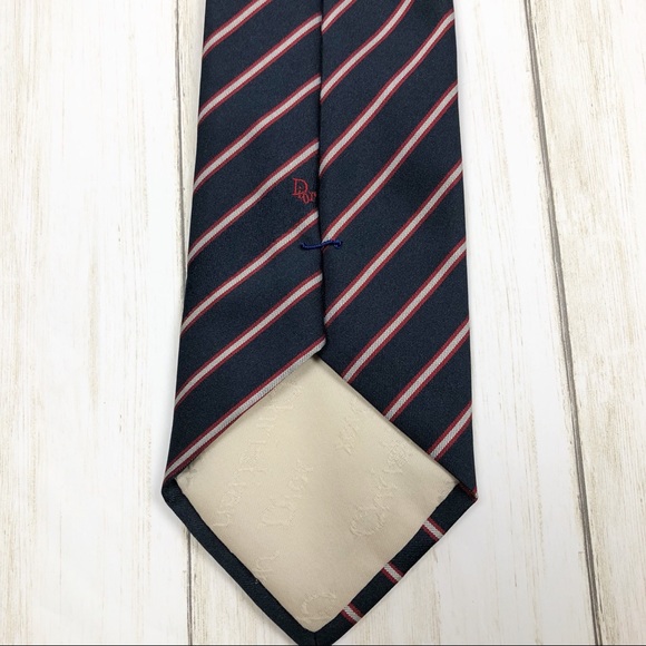 Christian Dior blue and red tie - Picture 5 of 5